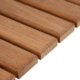 25" Premium Teak Shower Bath Mat - Homeroots