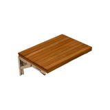 17" Premium Wall Mount Teak Shower Bench - Homeroots