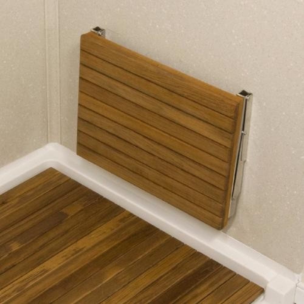 17" Premium Wall Mount Teak Shower Bench - Homeroots - Flyclothing LLC