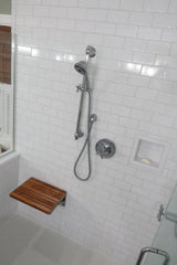 17" Premium Wall Mount Teak Shower Bench - Homeroots - Flyclothing LLC