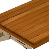 17" Premium Wall Mount Teak Shower Bench - Homeroots