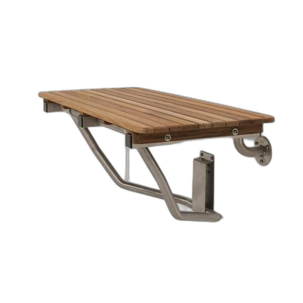 32" Premium Wall Mount Teak Shower Bench - Homeroots