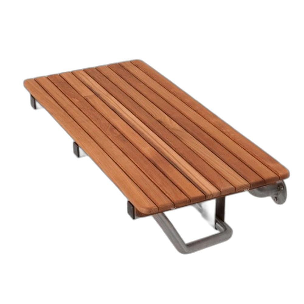 36" Premium Wall Mount Teak Shower Bench - Homeroots