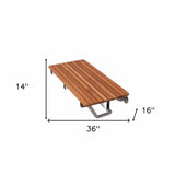 36" Premium Wall Mount Teak Shower Bench - Homeroots - Flyclothing LLC