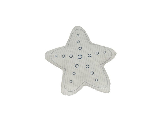 Set of Two 12" X 12" White Star Starfish Coastal Throw Pillow - Homeroots