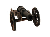 3" Brown and Black Metal Louis XIV Cannon Hand Painted Sculpture - Homeroots - Flyclothing LLC