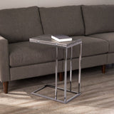 25" Silver And Gray Expandable Rectangular End Table - Homeroots - Flyclothing LLC