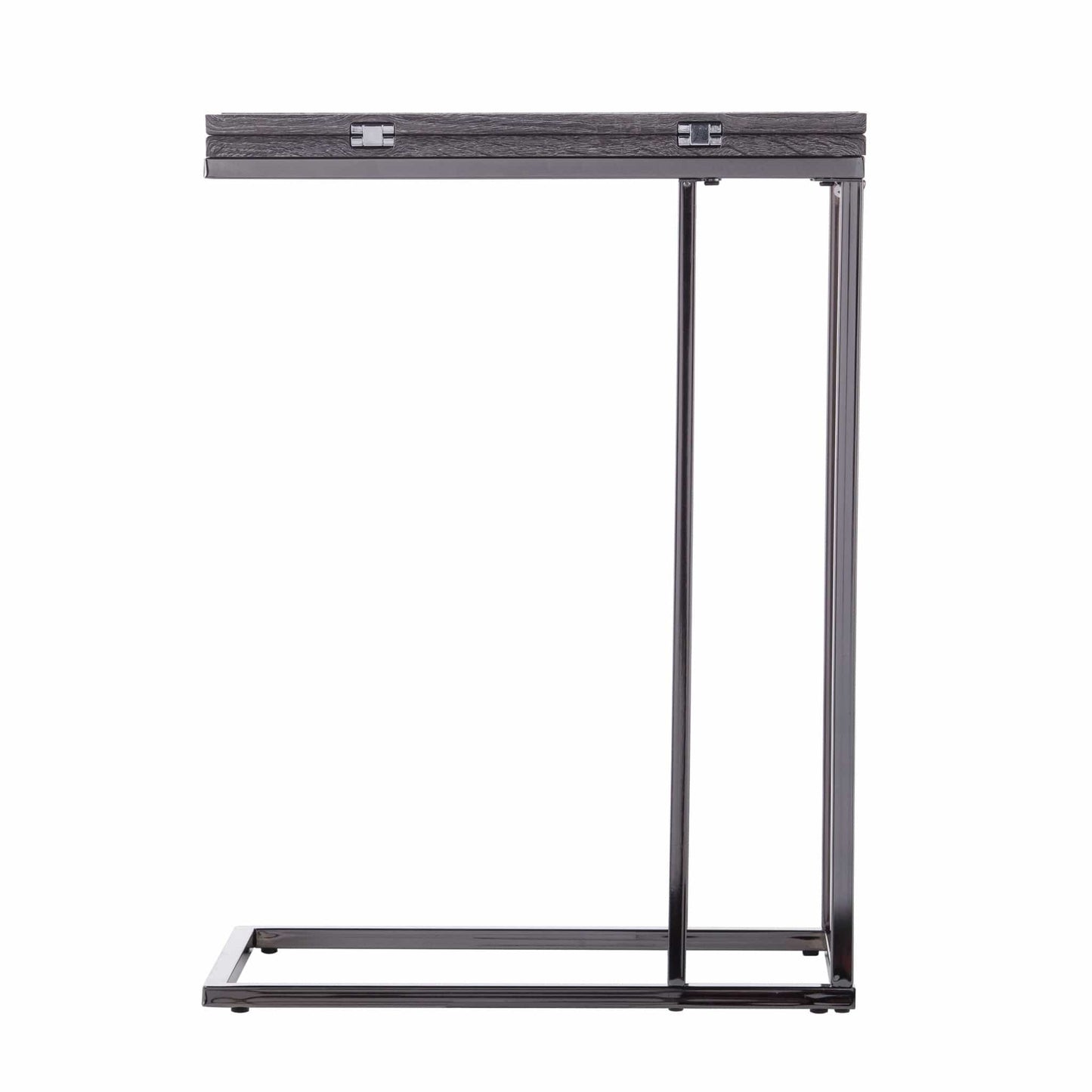 25" Silver And Gray Expandable Rectangular End Table - Homeroots - Flyclothing LLC