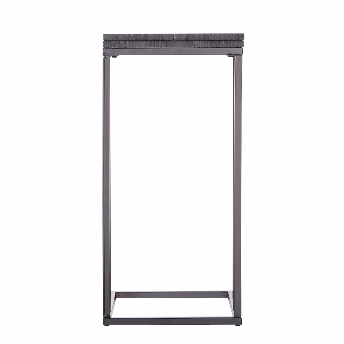 25" Silver And Gray Expandable Rectangular End Table - Homeroots - Flyclothing LLC
