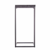 25" Silver And Gray Expandable Rectangular End Table - Homeroots - Flyclothing LLC