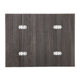25" Silver And Gray Expandable Rectangular End Table - Homeroots - Flyclothing LLC