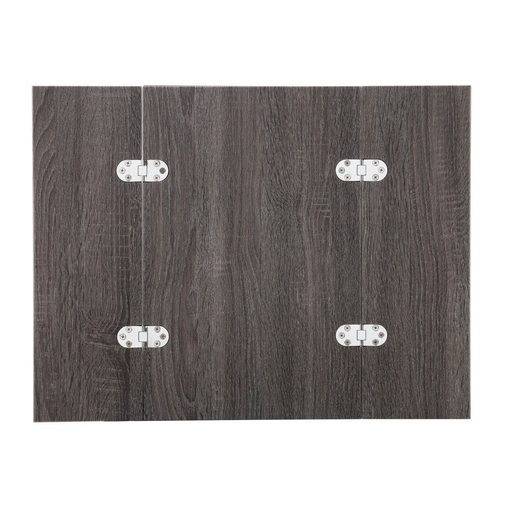 25" Silver And Gray Expandable Rectangular End Table - Homeroots - Flyclothing LLC