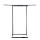 25" Silver And Gray Expandable Rectangular End Table - Homeroots - Flyclothing LLC