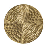 18" Gold Manufactured Wood And Solid Wood Round End Table - Homeroots