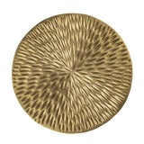 18" Gold Manufactured Wood And Solid Wood Round End Table - Homeroots - Flyclothing LLC