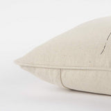Gray and Cream Canvas Gather Decorative Throw Pillow - Homeroots - Flyclothing LLC