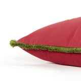 Red Green Sparkle Embroidered Throw Pillow - Homeroots - Flyclothing LLC