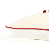 Red Polar Bear Dimensional Throw Pillow - Homeroots