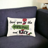 14" X 20" Off White Christmas Cotton Throw Pillow - Homeroots - Flyclothing LLC