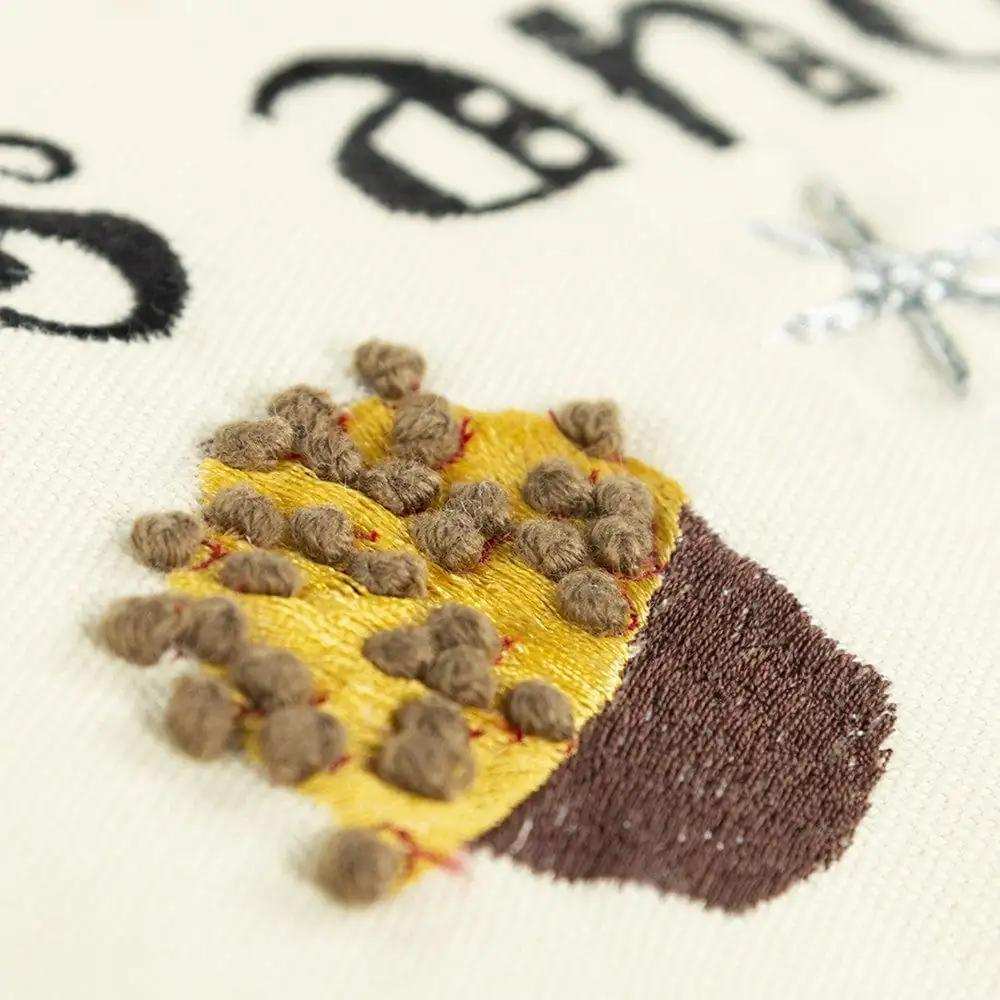 Ivory and Black Modern Christmas Sentiment Whimsical Throw Pillow - Homeroots - Flyclothing LLC