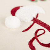 Ivory Red Cheeky Santa Sentiment Throw Pillow - Homeroots - Flyclothing LLC