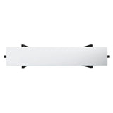 36" White and Black Frame Console Table - Homeroots
