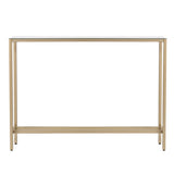 36" Silver and Gold Mirrored Glass Console Table - Homeroots - Flyclothing LLC