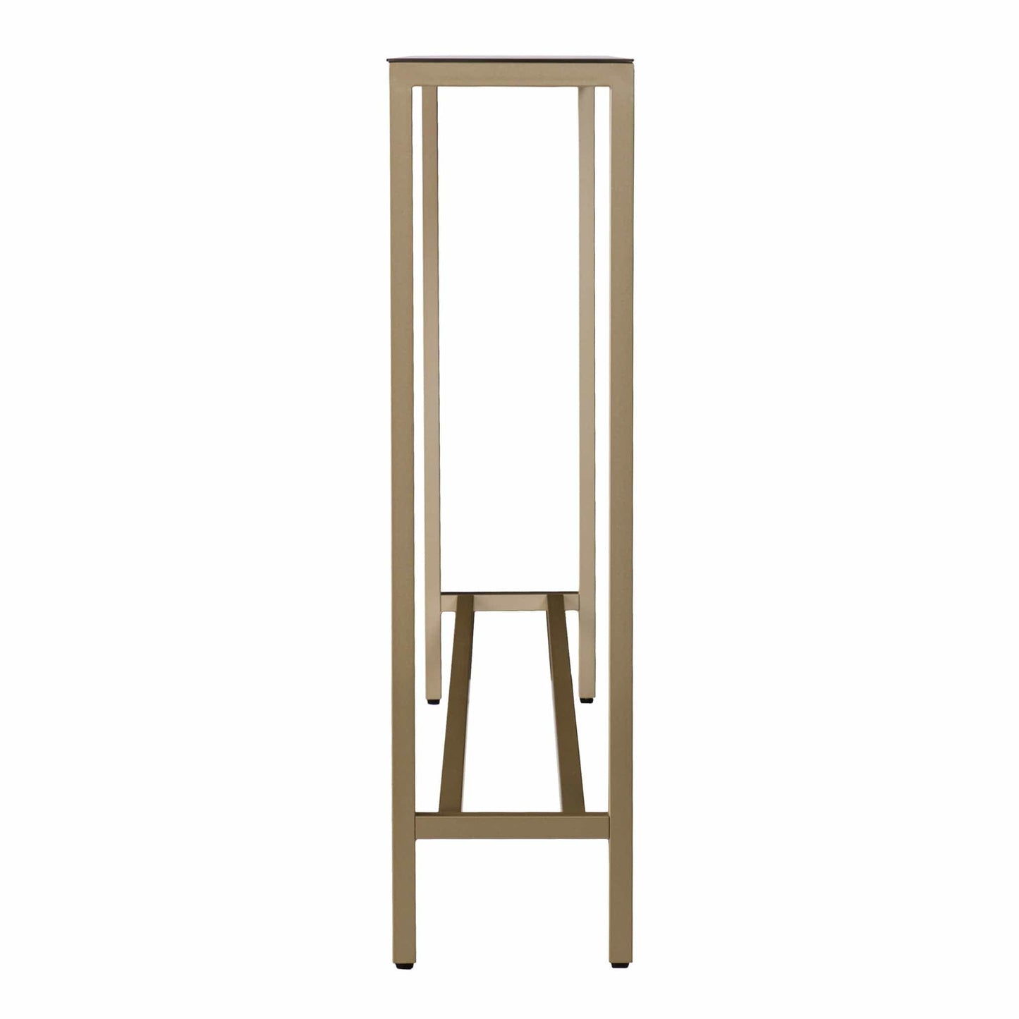 36" Silver and Gold Mirrored Glass Console Table - Homeroots - Flyclothing LLC