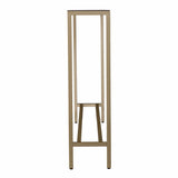 56" Silver and Gold Mirrored Glass Console Table - Homeroots - Flyclothing LLC
