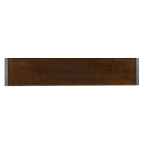 54" Dark Brown and Gunmetal Sled Console Table - Homeroots - Flyclothing LLC