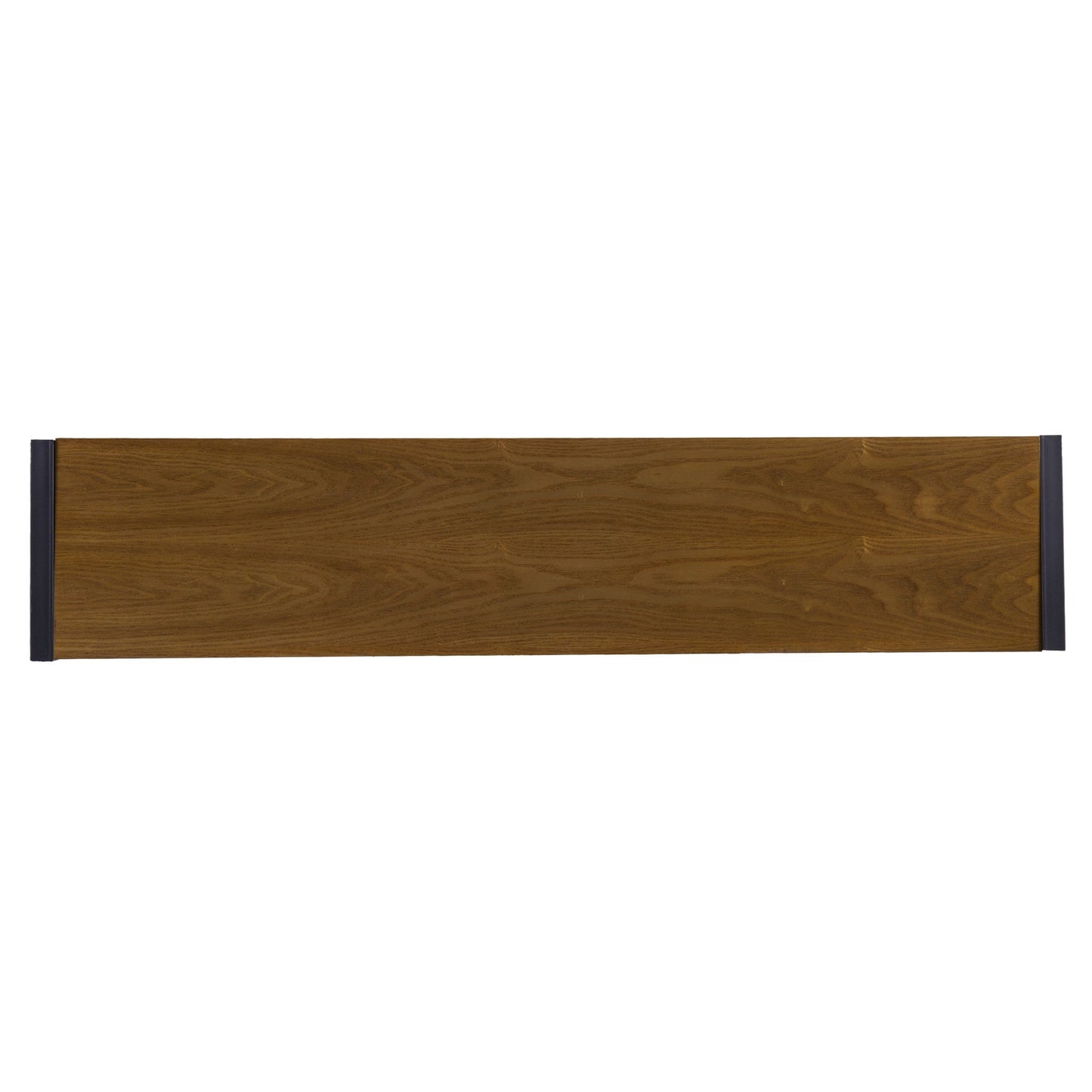 54" Gray Brown and Black Distressed Sled Console Table - Homeroots - Flyclothing LLC