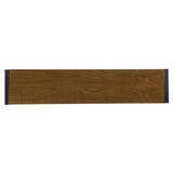 54" Gray Brown and Black Distressed Sled Console Table - Homeroots - Flyclothing LLC