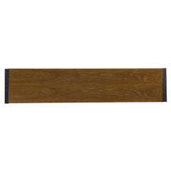 54" Gray Brown and Black Distressed Sled Console Table - Homeroots