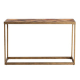 48" Natural Solid Wood Frame Console Table - Homeroots - Flyclothing LLC