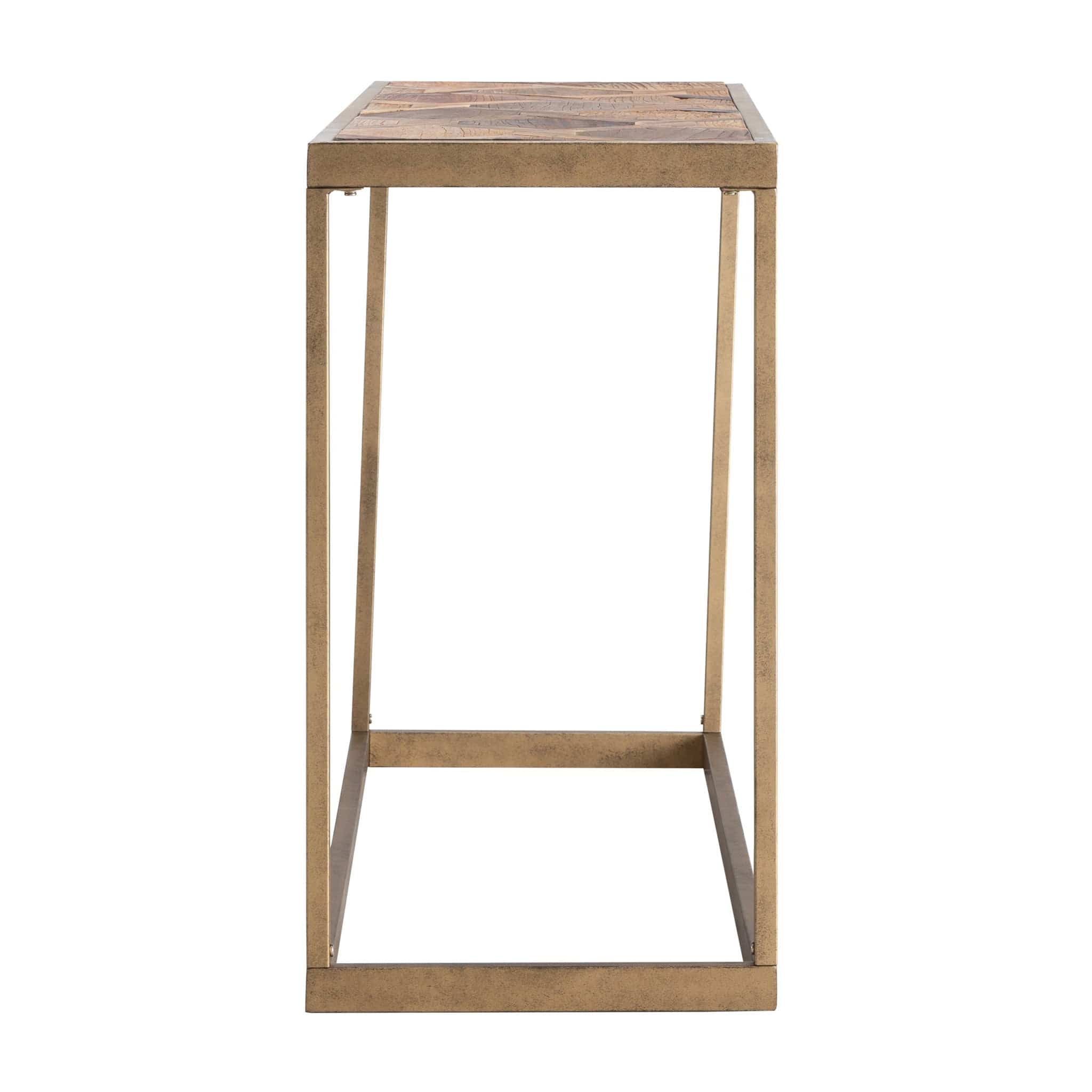 48" Natural Solid Wood Frame Console Table - Homeroots - Flyclothing LLC