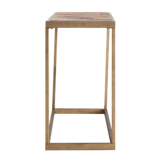 48" Natural Solid Wood Frame Console Table