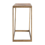 48" Natural Solid Wood Frame Console Table - Homeroots