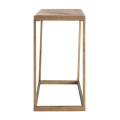 48" Natural Solid Wood Frame Console Table