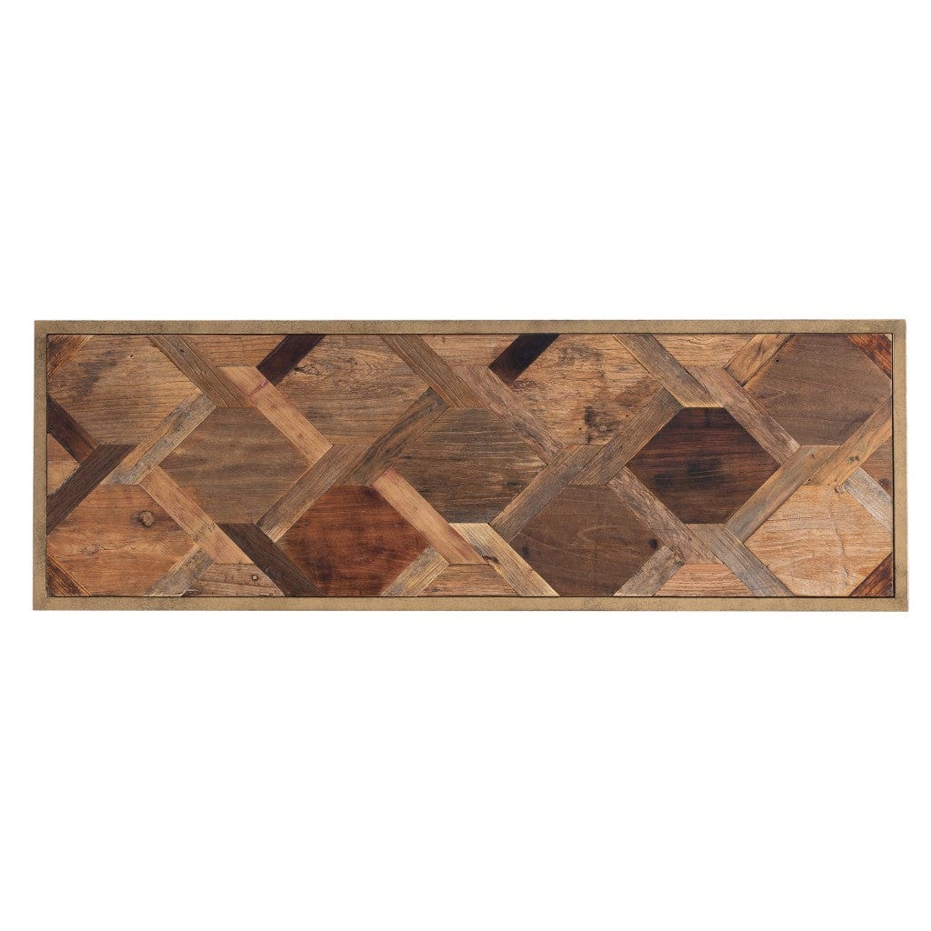 48" Natural Solid Wood Frame Console Table - Homeroots - Flyclothing LLC