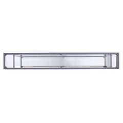 56" Clear and Silver Glass Mirrored Floor Shelf Console Table With Storage - Homeroots