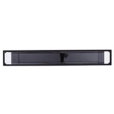 56" Clear and Black Glass Frame Console Table With Shelves - Homeroots - Flyclothing LLC