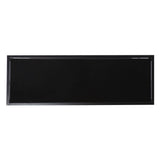 42" Black Glass Frame Console Table With Shelves - Homeroots - Flyclothing LLC