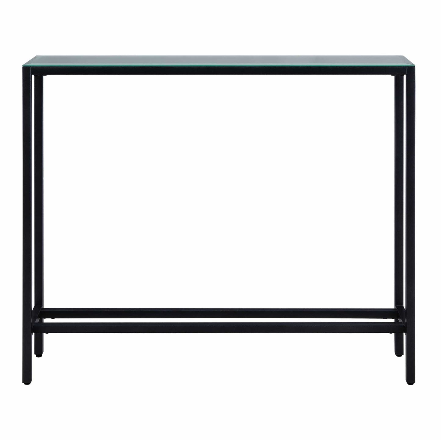 36" Black Mirrored Glass Console Table - Homeroots - Flyclothing LLC