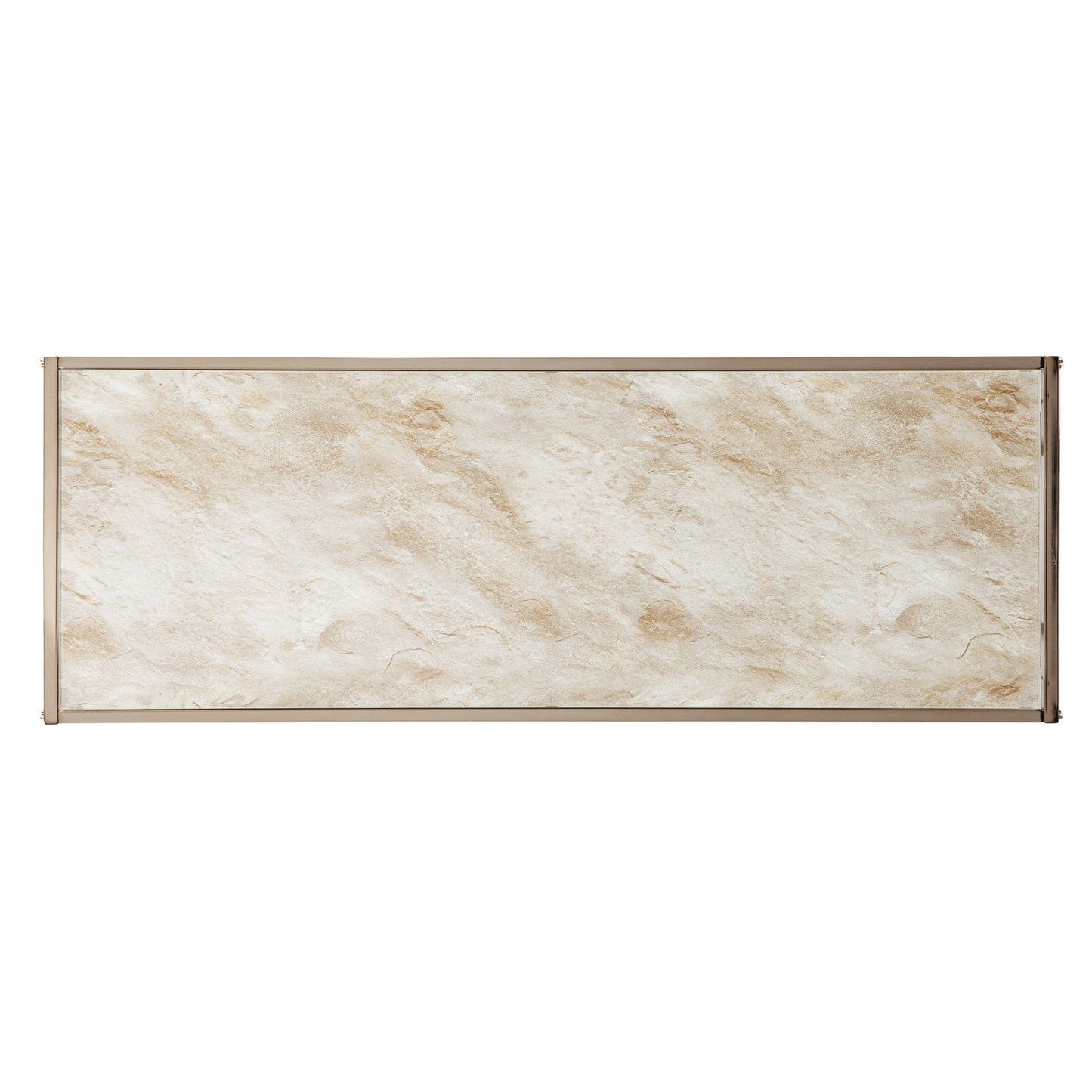 44" Champagne and Gold Faux Marble Frame Console Table - Homeroots - Flyclothing LLC