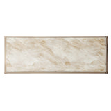 44" Champagne and Gold Faux Marble Frame Console Table - Homeroots - Flyclothing LLC