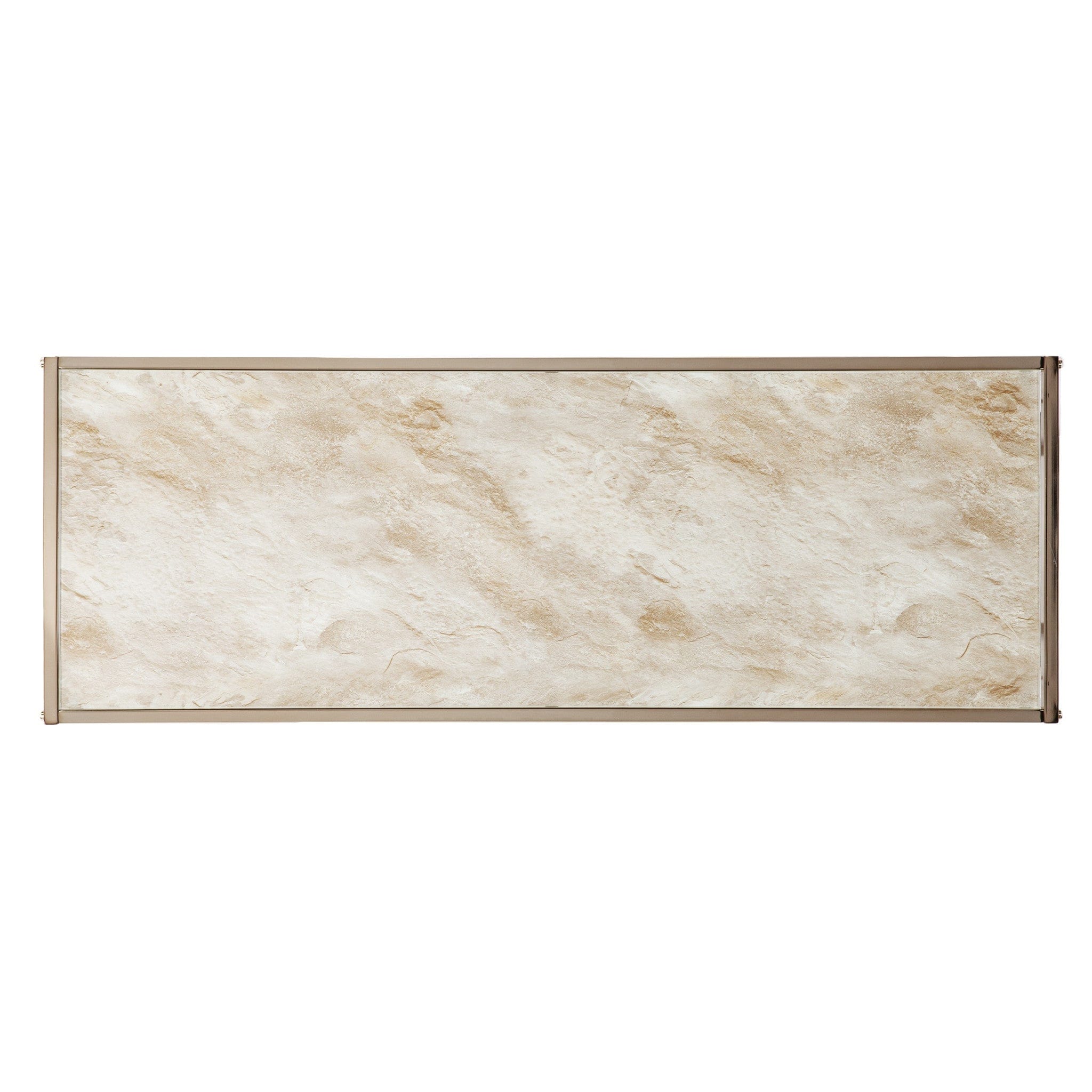 44" Champagne and Gold Faux Marble Frame Console Table - Homeroots - Flyclothing LLC