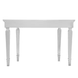 45" Silver Mirrored Glass Free Form Console Table - Homeroots - Flyclothing LLC