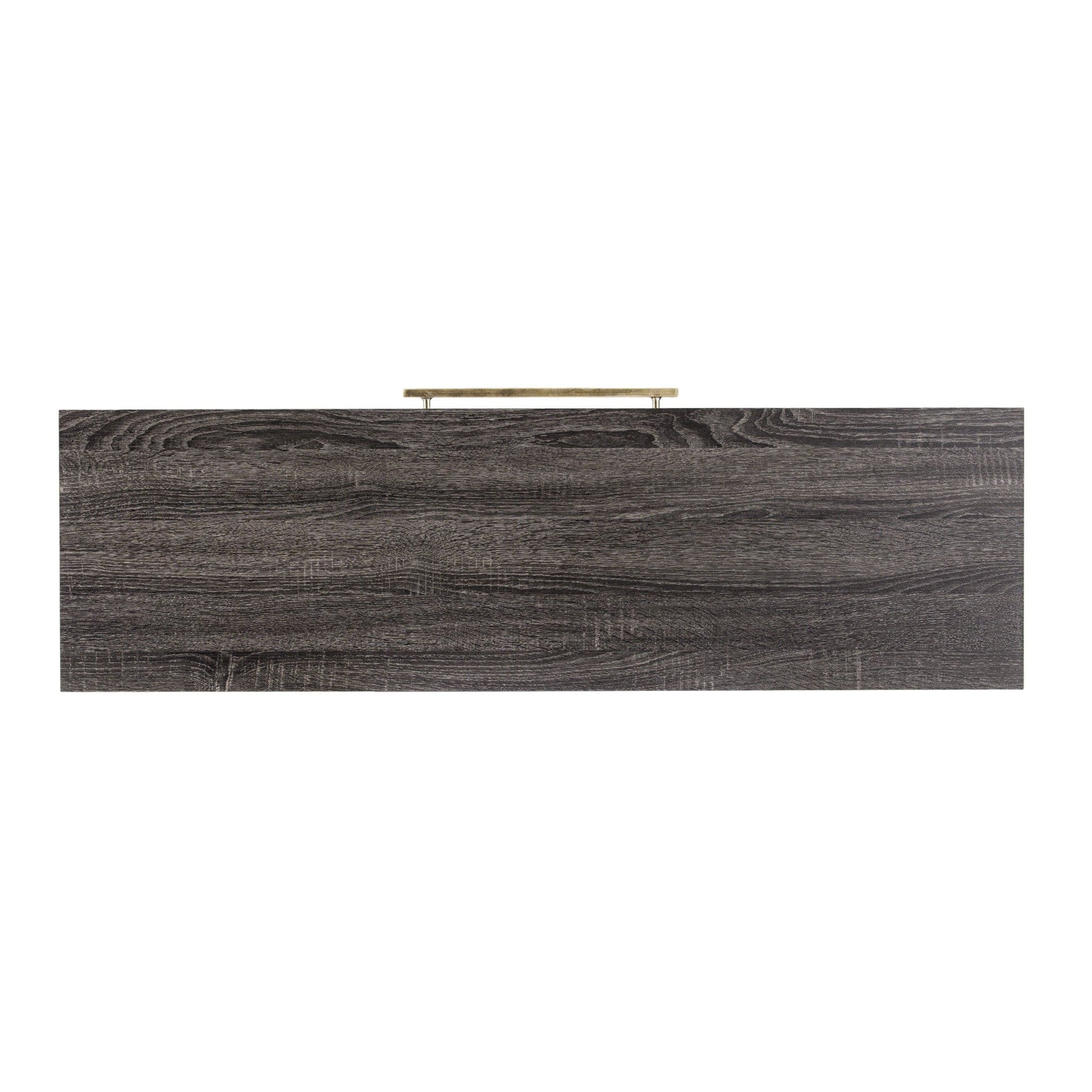 48" Gray and Gold Frame Console Table And Drawers - Homeroots - Flyclothing LLC