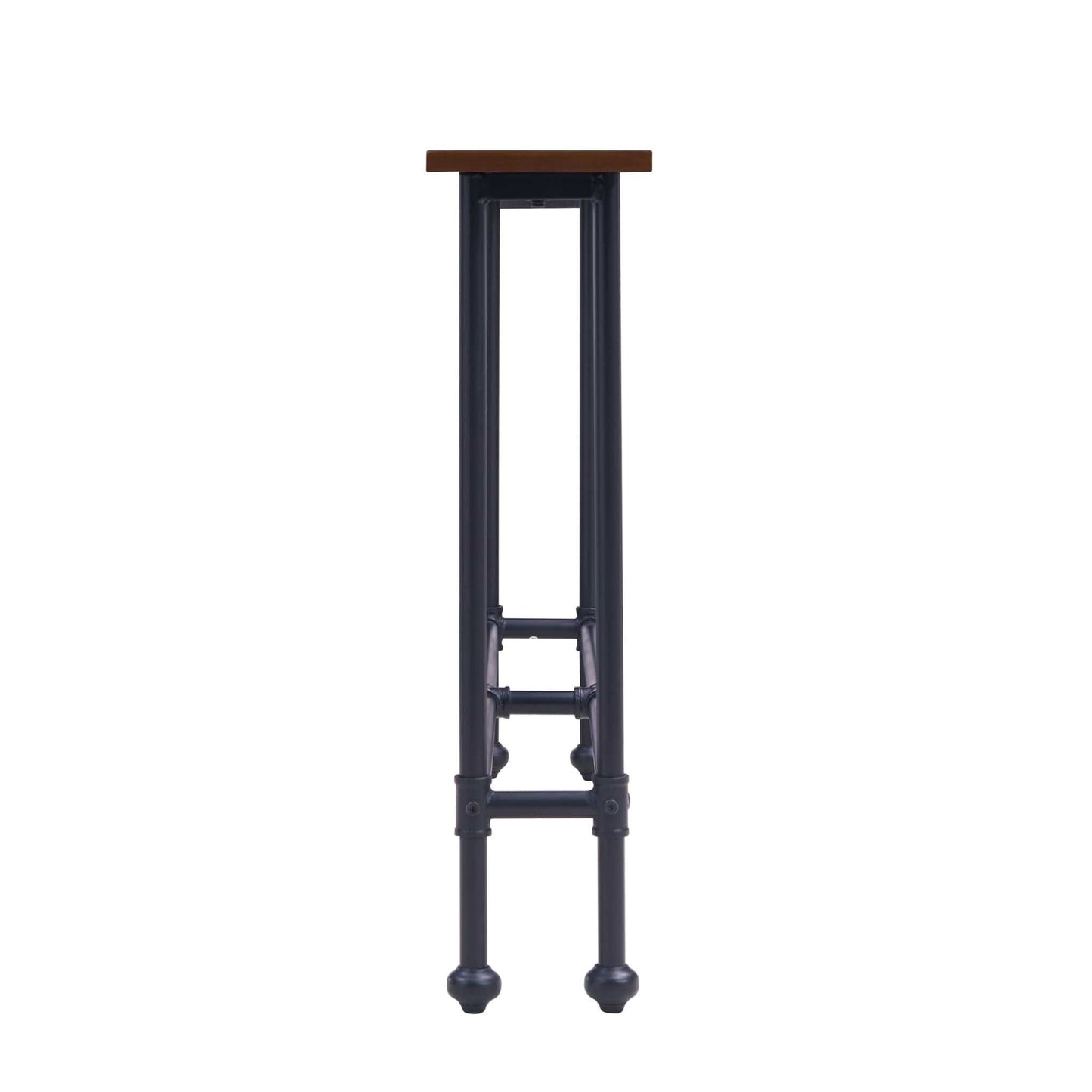 56" Espresso and Black Console Table - Homeroots - Flyclothing LLC