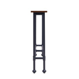 56" Espresso and Black Console Table - Homeroots - Flyclothing LLC